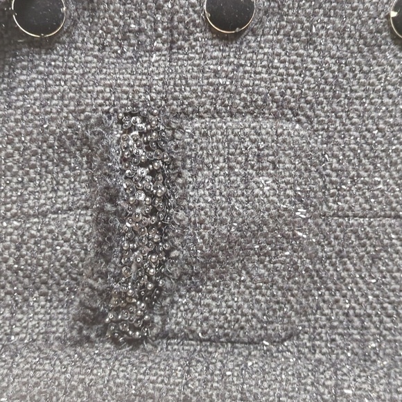 Nine West Coat Black with a Sparkly Thread Size 4 - Picture 7 of 14